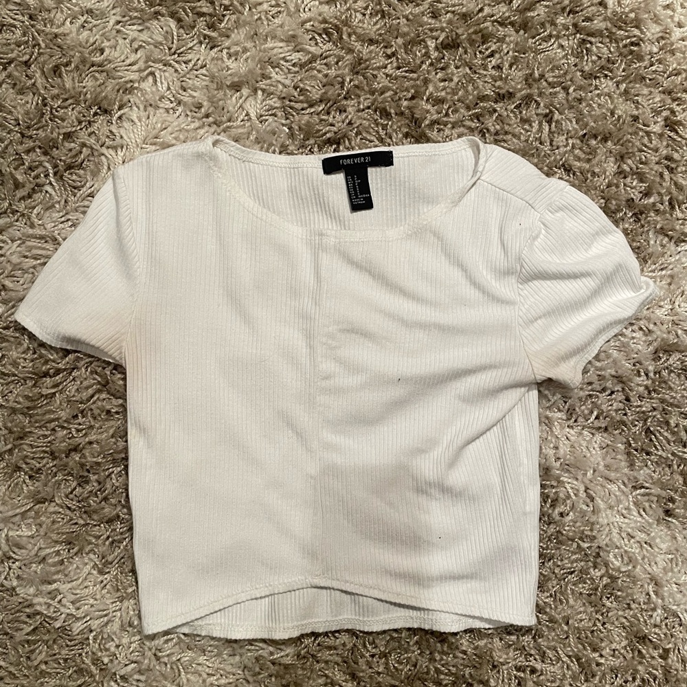 White Crop Top